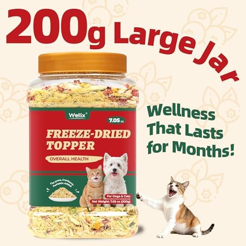 Wellix Freeze Dried Topper for Cats & Dogs, 3 Ingredients, 7.05oz