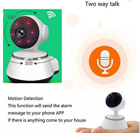 64Gb Can Save 30 Day PTZ PIR Camera Motion Detection Alarm Baby Monitor Camera HD720P IP WiFi Camera P2P CCTV IR Cut Night Vision Home CCTV Camera