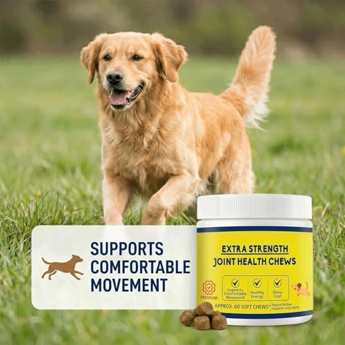 Extra Strength Joint Health Chews, Joint Health Chews, with Natural Eggshell Membrane,Comprehensive Joint Care, 60 Soft Chews (1pcs)
