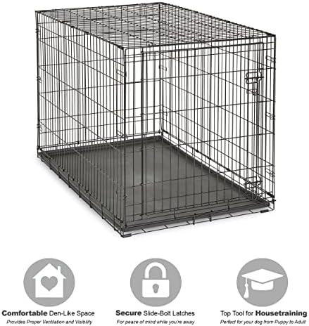 New World by Midwest 48-Inch Single Door Crate, XL Breeds, 90-110 lbs