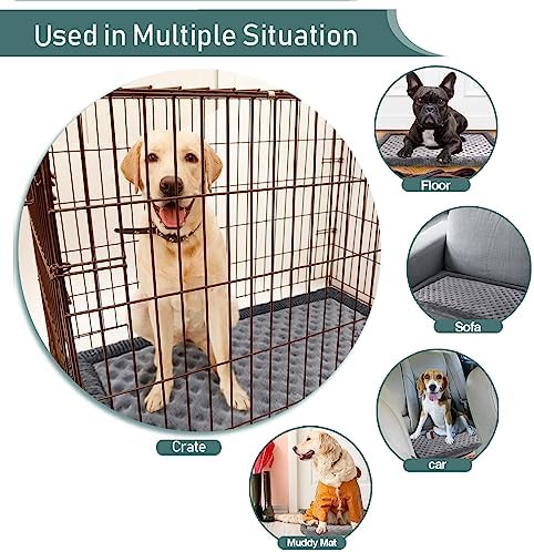 48x30 Inch Dog Crate Bed Memory Foam Large Kennel Pads for Dog Cages