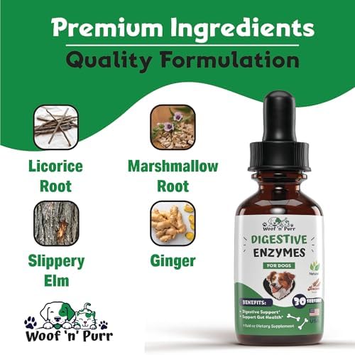 Digestive Enzymes for Dogs - Dog Digestive Enzymes - Supports a Healthy Digestive Tract & Much More - Dog Digestive Support - Dog Enzymes - Dog Enzymes Digestive - Dog Digestive Enzyme - 1 fl oz