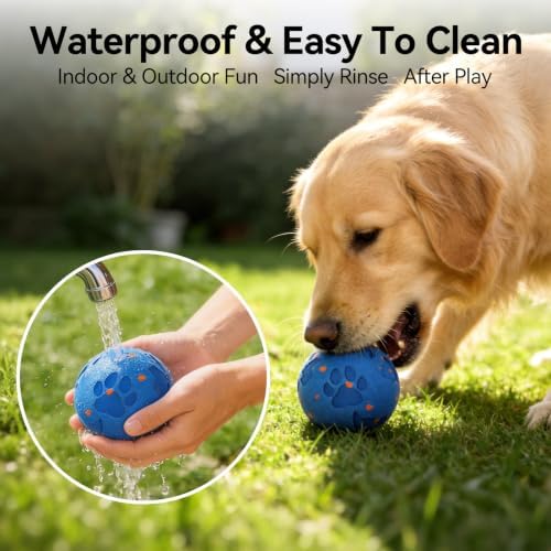 Interactive Dog Ball,Random Path Electric Moving Dogs Toy | Motion-Activated Automatic Rolling Interactive Dog Toy, USB-C Charging, 2 Modes, For Medium/Large Dogs