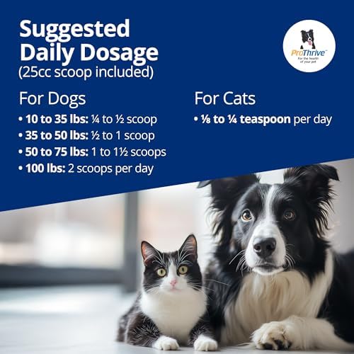 ProThrive Spunky Digestive Supplement - Probiotics, Digestive Enzymes, Joint Support for Cats and Dogs | Gut Health | Pet Probiotics for Dogs and Cats - 1lb