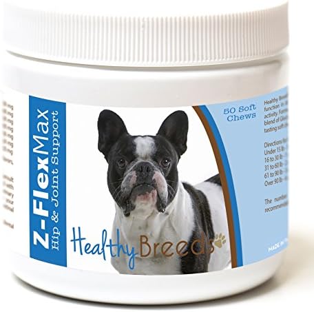 Healthy Breeds French Bulldog Z-Flex Max Hip and Joint Soft Chews 50 Count