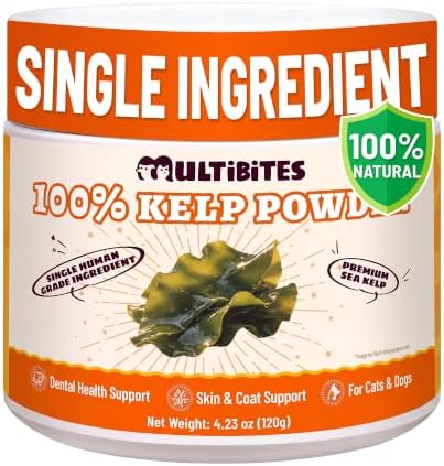 100% Kelp Powder for Dogs & Cats - Nutrition Supplement 4.23oz