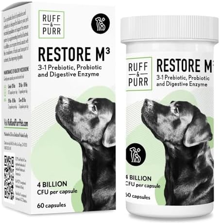 Probiotics for Dogs 4 Billion CFU 3-in-1 for Gut Health-60 Caps