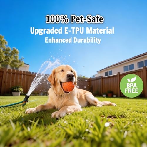 Self-Moving Rolling Dog Ball, Interactive Toy, Rechargeable | Automatic Jumping, Electric, Motion Activated, Mental Stimulation, 3 Modes, Anti-Boredom, Small Medium Large Breeds