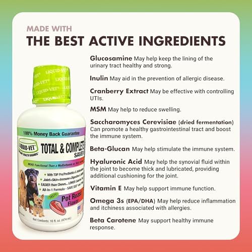 LIQUID-VET Total & Complete Dog Support - 10-in-1 for Picky Eaters