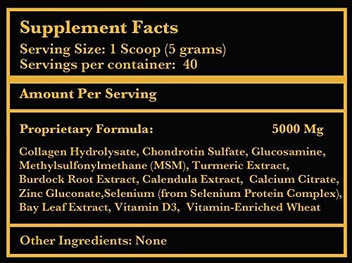 Joint Care Supplement for Dogs & Cats with Glucosamine, MSM & Turmeric 200g