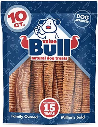ValueBull Beef Trachea Dog Chews 10-12 Inch, 10 Count