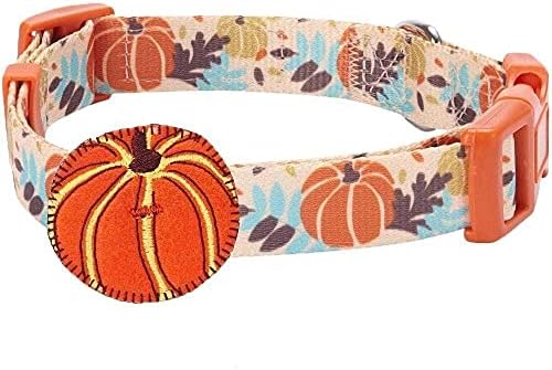 Blueberry Pet Thanksgiving Collar Bundle Set - Small Pumpkin Collar + Small Snowman Making Collar