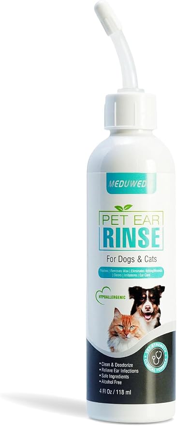 MEDUWEDU Dog Ear Cleaner Liquid, 4 fl oz
