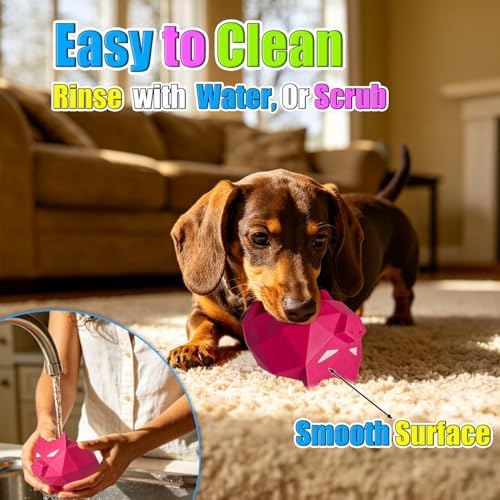 Latex Squeaky Dog Toys for Small & Medium Dogs 2-Pack, 3.9x2.5x2.5'' | Soft Rubber, Lightweight, Float On Water, Reduce Boredom, Fun Fetch, Chase, Puppy Indoor Outdoor Playing