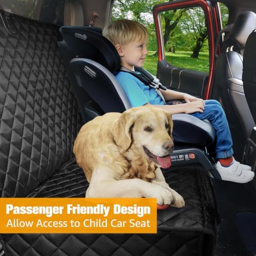 PETICON Dog Car Seat Cover - Rear Bench Seat Cover for Trucks