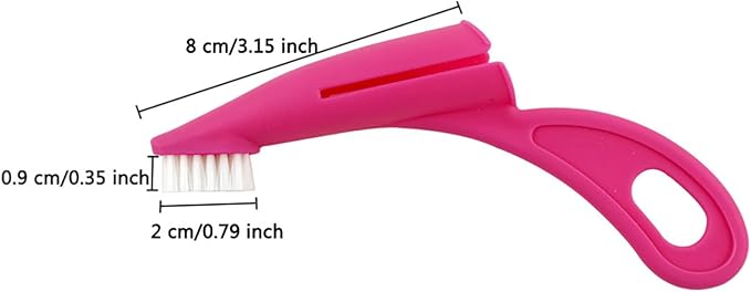 Dog Toothbrush, Tooth Brushing Kit for Dog Teeth Cleaning - Dental Care for Puppies, Cats & Small Pets, Nylon Remove Ergonomic Dog Finger Toothbrush (Red)