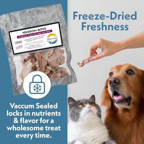 Fresh Is Best Freeze Dried Dog & Cat Treat – Raw Freeze Dried Venison Bites