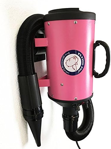 Flying Pig Grooming Flying One Wall Mount Grooming Dryer Kit (Pink)