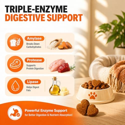Pancreatic Enzymes for Dogs - 10X Pancreatin Digestive Enzyme Chews