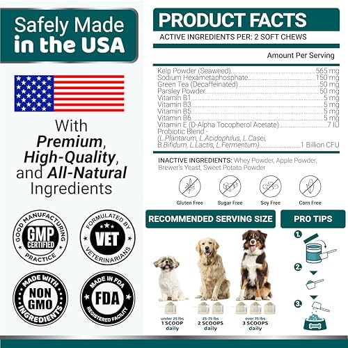 Dog Dental Powder, Breath Freshener with Multivitamin, Dog Teeth Cleaning | Bad Breath & Tartar and Plaque Off Remover for Dogs Probiotics lab co, Pet Oral Care - Vitamins and Supplements
