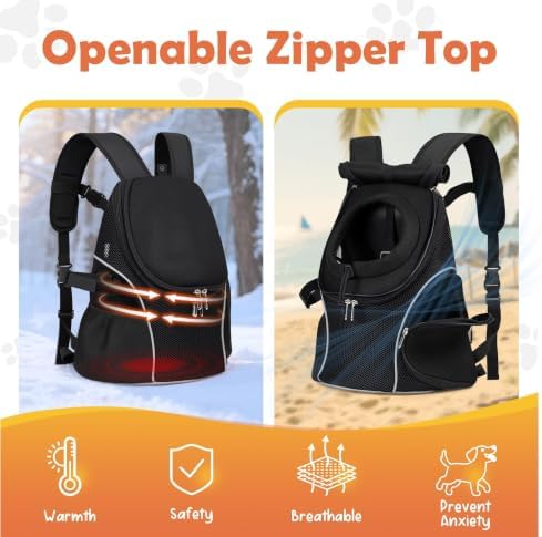 WOYYHO Pet Dog Carrier Backpack with Windows, Ventilated