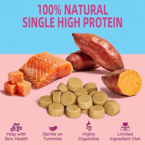 MAJOR PETS Freeze Dried Dog Treats, Salmon & Sweet Potato, 2.5oz