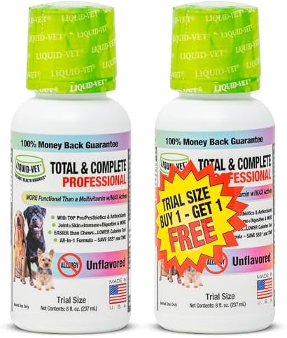 LIQUID-VET Total & Complete Dog Support - 10-in-1 (8 oz, Unflavored)