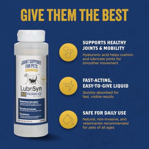 LubriSyn HA Hyaluronic Acid Hip & Joint Supplement for Dogs & Cats, 8 oz