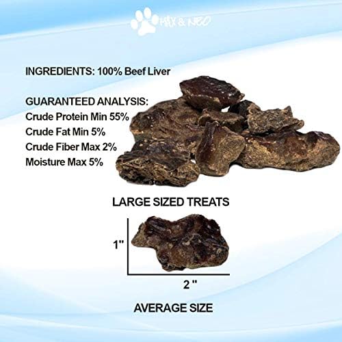 Max and Neo Freeze-Dried Beef Liver Dog Treats - Single Ingredient