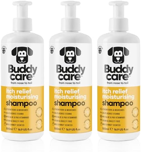 Itch Relief Dog Shampoo by Buddycare | with Aloe Vera and Pro Vitamin B5 (50.72oz)