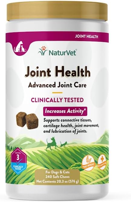 NaturVet Joint Health Level 3 Dog Soft Chew 15.2 oz. Count of 240