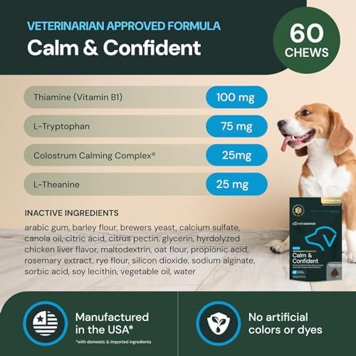 VetriScience Veterinary Strength Calm & Confident, Chicken, 60 Chews