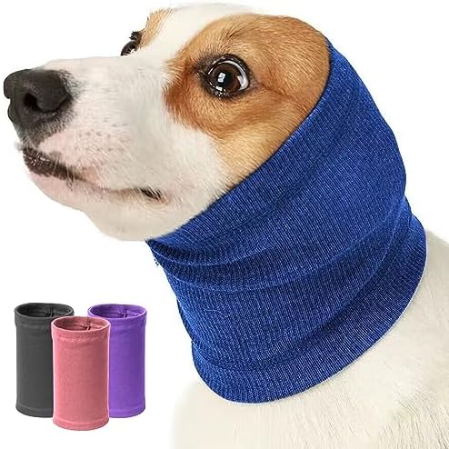 Nanaki Dog Calming Hoodie Quiet Head Cover Sleeve-Ear Covers Hood for Noise | Dog Snood for Fireworks,Bath, Grooming and Force Drying Head Protection, Anxiety Relief and Calming, Dog Neck and Ear Warmer