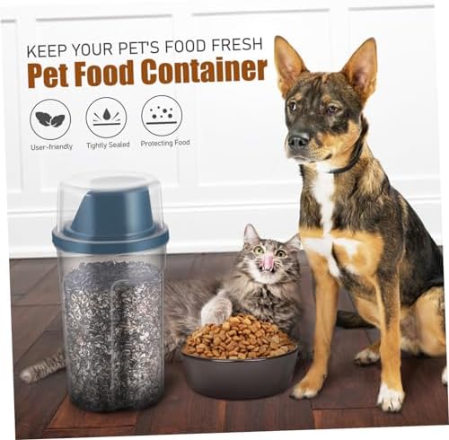 Hemoton Airtight PET Food Storage Containers 2 Pack 1000ml PP Blue
