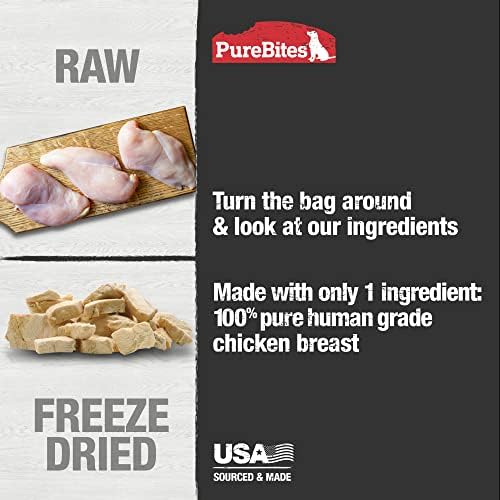 PureBites Chicken Single Ingredient Freeze Dried Dog Treats, 28 oz