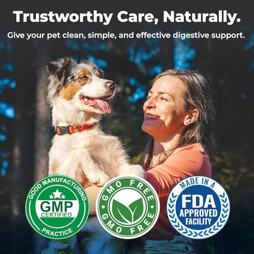 | S boulardii + FOS for Dogs and Cats | Probiotic and Prebiotic Powder | Support Gut Health, Diarrhea | 6 Billion CFU | 60g