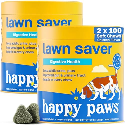 Happy Paws Lawn Saver Supplement, Probiotics for Dogs, 200 Soft Chews