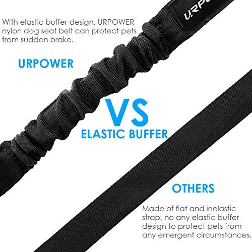 URPOWER Waterproof Dog Seat Cover - Door Protector & 2-Pack Seat Belt