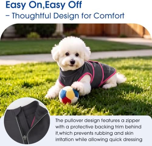 Nanaki Skin-Friendly Anxiety Vest Jacket for Dogs from Storms & Fireworks, X-Large(Chest Girth:33.9")