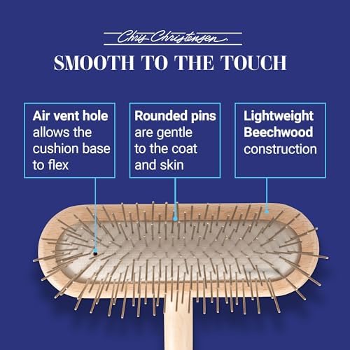 Chris Christensen Original Series 27 mm T-Brush, Stainless Steel, Brown