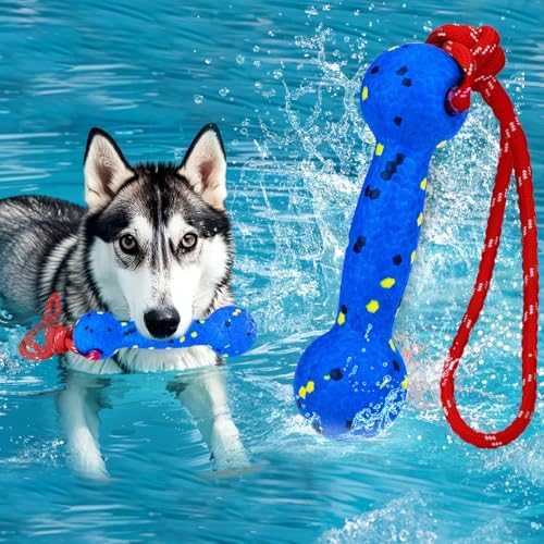 BABORUI Floating Dog Pool Toy, Blue Stick