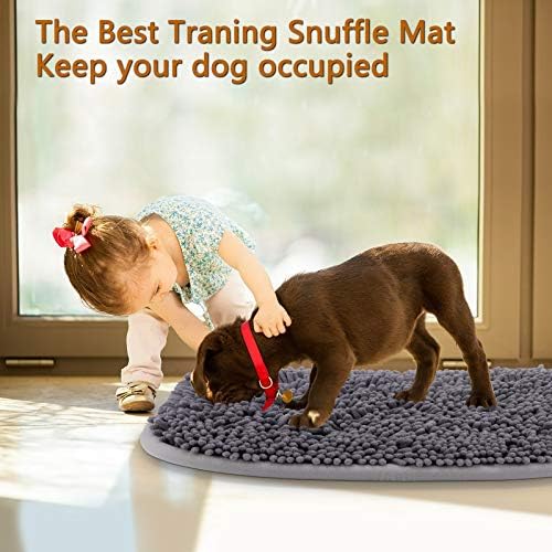 Rundik Snuffle Mat for Dogs, Interactive Puzzle Toys Feeding Games for Pets | 20'' x 28'' Sniff Mat for Boredom Helps Slow Eating and Keep Busy Encourages Natural Foraging Skills Stress Relief