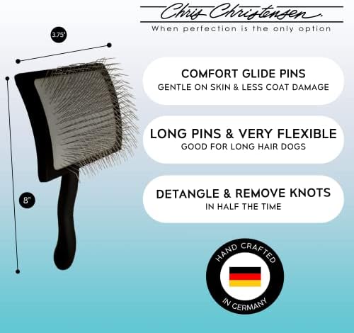 Chris Christensen Grooming Bundle, 4 in, Stainless Steel, Silver