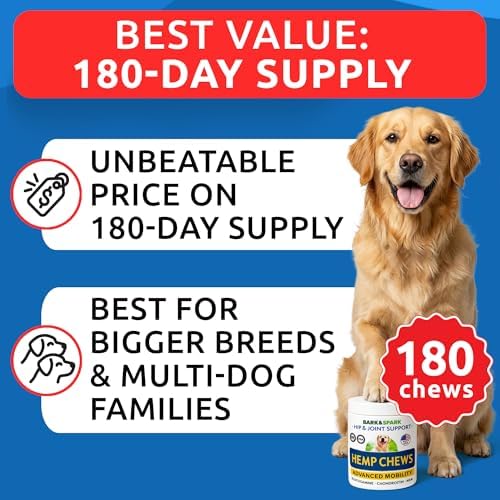 Advanced Joint Hemp Chews for Dogs Mobility - Hip&Joint Pain Relief Treats