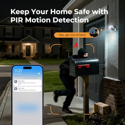 2K Cameras for Home Security,Indoor/Outdoor for Baby/Elder/Pet Monitoring with Phone app,Plug&Play,Color Night Vision,2-Way Audio 24/7 Recording,Support 128G Card ( Not Included),4 pcs,6.56ft Wire