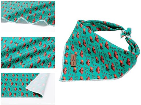 Lionet Paws Thanksgiving Dog Bandana Washable Cotton Handkerchief Scarf Triangle Bandana for Small Medium, Small (Pack of 1), Small