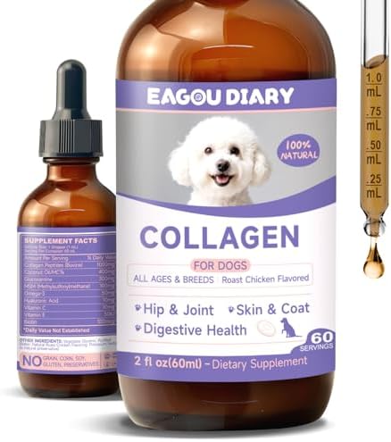 Collagen for Dog Liquid - Support Hip Joint Mobility, Skin Coat, Bone 60ML