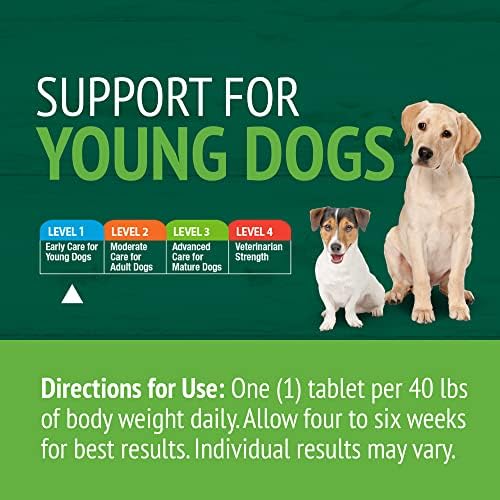 PetNC Level-1 Hip & Joint Chewables for Younger Dogs, Liver, 60 Count