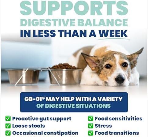 Jope Synbiotic GB-01® - Prebiotics and Probiotics for Dogs & Cats - Clinically Proven Formula - Vet Formulated for Gut Health, Stool Quality, Diarrhea, Immunity, Skin & Coat - 30 Gut Powder Capsules