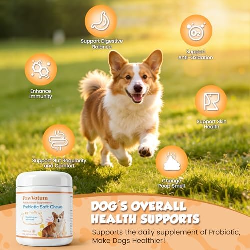 Probiotics for Dogs, for Diarrhea, Gas, Bloating & Itch Relief, 200 PCS